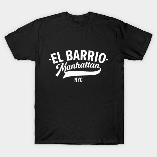 El Barrio: Experience the Heartbeat of Manhattan's Vibrant Neighborhood T-Shirt by Boogosh